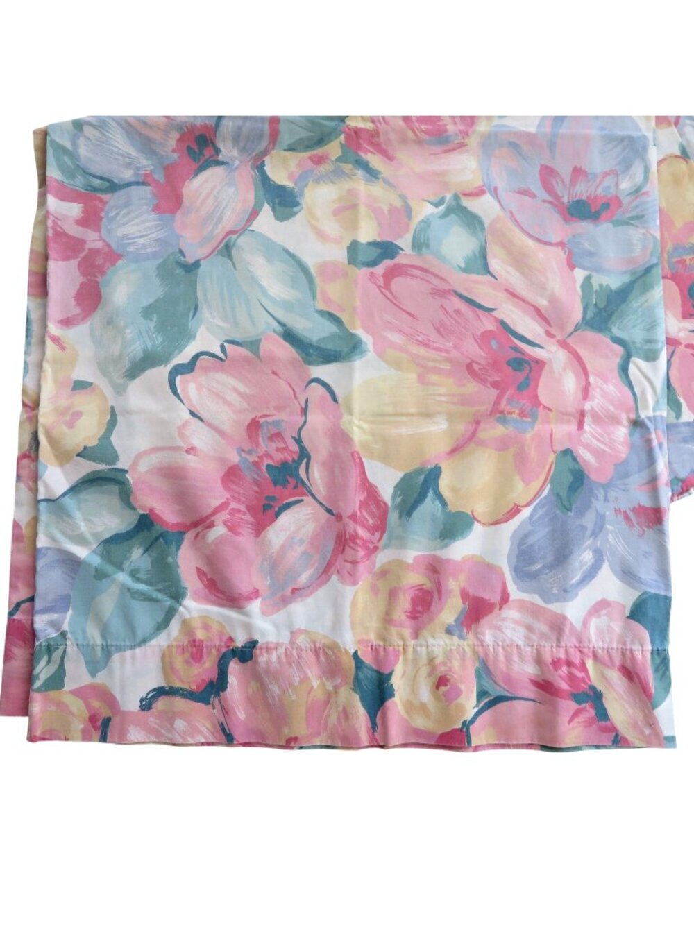 Vintage Floral Dan River Percale Pillowcases Set of 2 Pastel Colors Standard